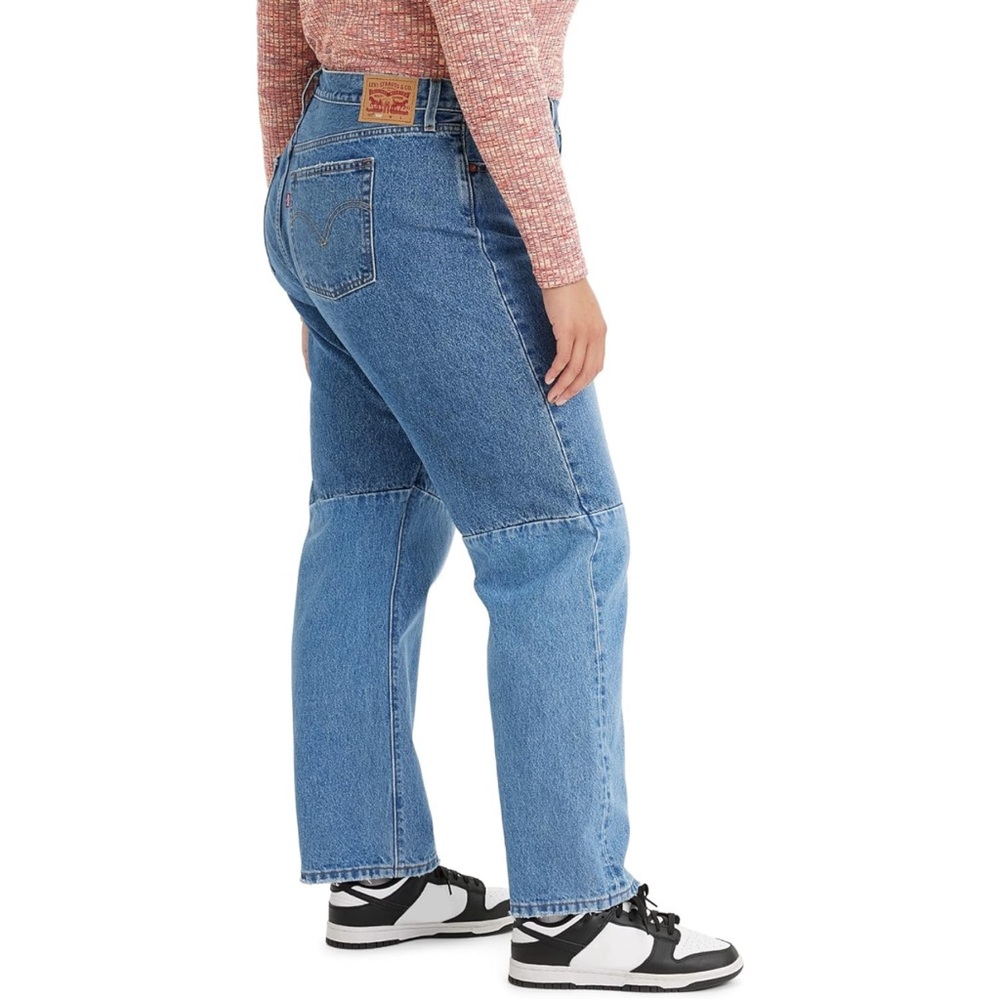 Levi's Women's 501 Jeans Med Wash Rigid Denim High-Rise Straight 24W Buttom Fly
